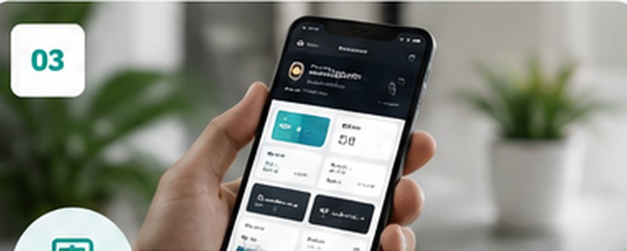 Interface mobile professionnelle sur smartphone