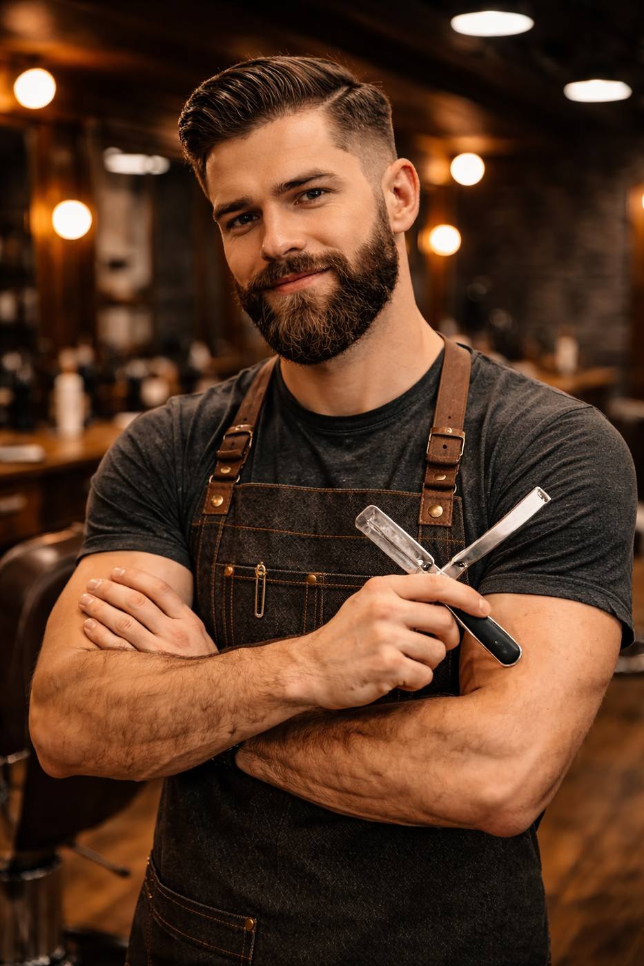 Salon de coiffure moderne pour homme